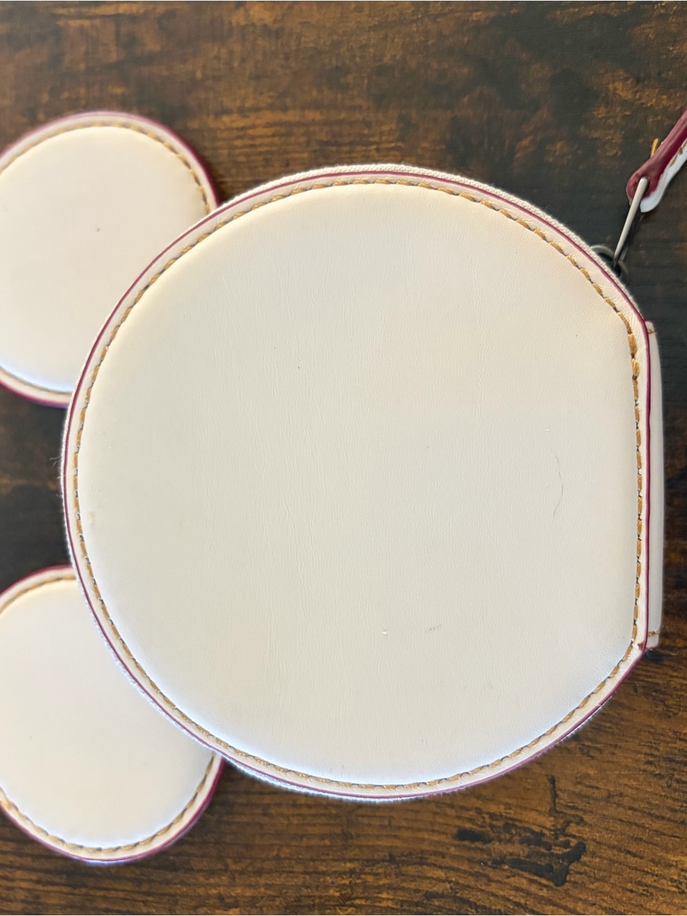 Coach Cream Mouse Ear Coin Purse - Picture 7 of 12